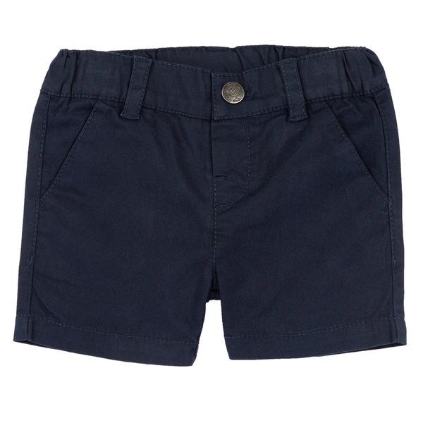Pantaloncini in tessuto tinta unita blu per ragazzi - chicco - Chicco