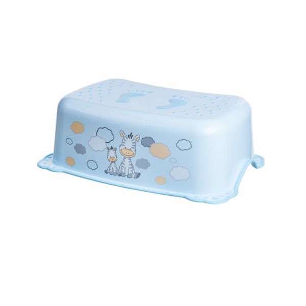 Pedana bagno basic zebra azzurra - giordani - Giordani