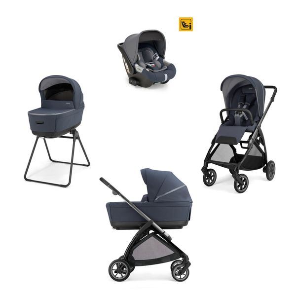 Electa system quattro - rooftop blue con telaio iron e seggiolino auto darwin infant - inglesina - Inglesina