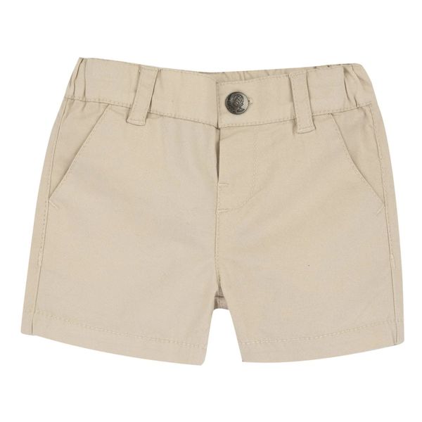 Pantaloncini in tessuto tinta unita beige per ragazzi - chicco - Chicco