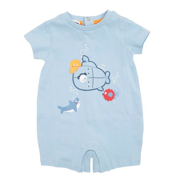 Pagliaccetto jersey bimbo azzurro "mare" - Mawi