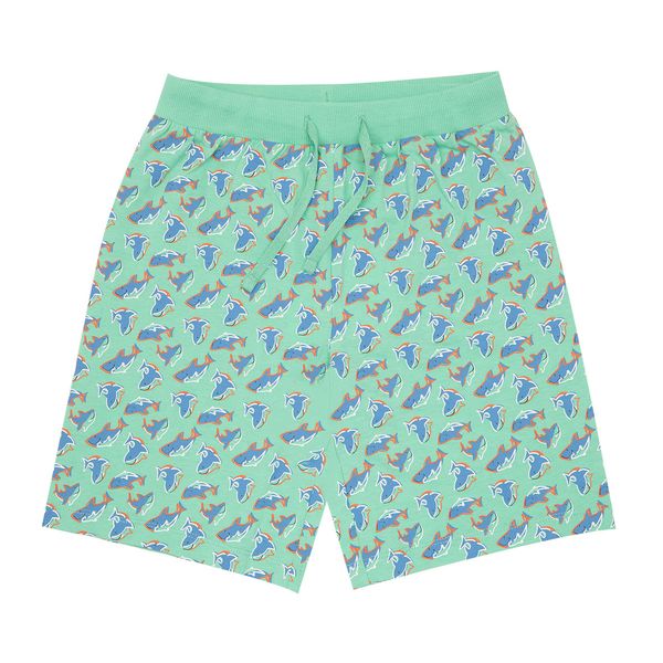 Short jersey bimbo verde stampato - Mawi