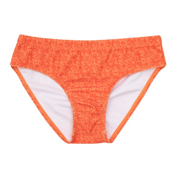 Costume slip bimbo arancio stampato - Mawi