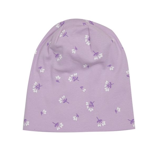 Cappellino jersey cuffietta bimba lilla - Mawi