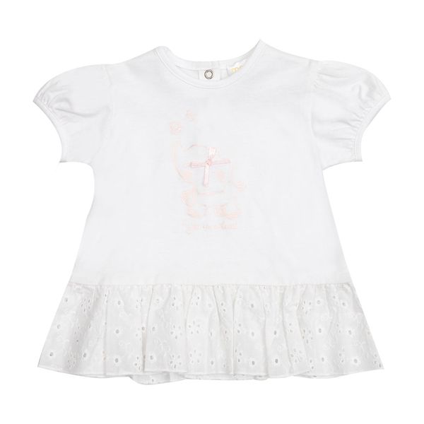 T-shirt sangallo bimba bianca - Mawi