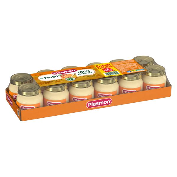 Omogeneizzato quattro frutti 12x80gr - plasmon - Plasmon