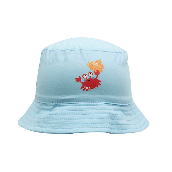 Cappellino pescatore bimbo azzurro "granchietto" - Mawi