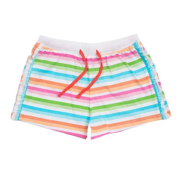 Pantaloncino morbido bimba multicolor con frill - Mawi