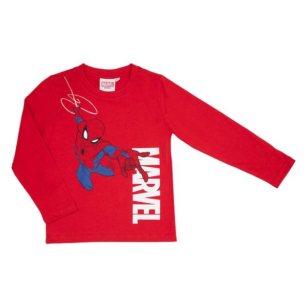 T-shirt manica lunga bimbo rossa "spiderman" - Disney