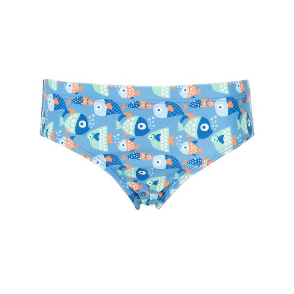Costume slip bimbo azzurro stampato - Mawi