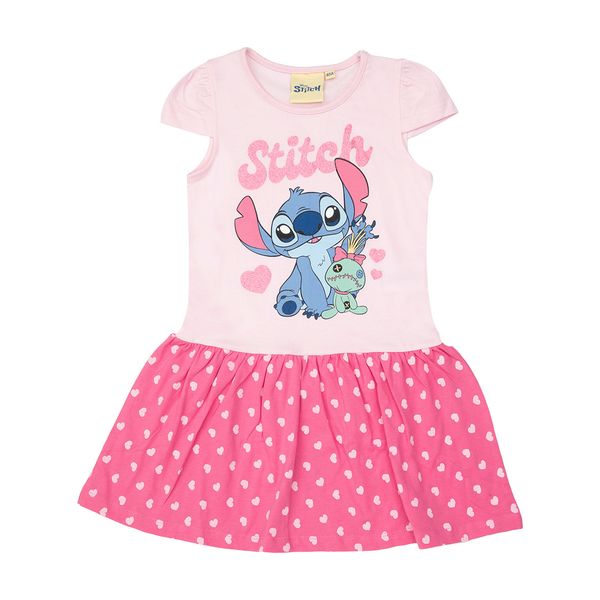 Tenero abito bimba rosa "stitch" - Disney