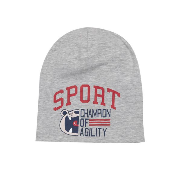 Cappellino jersey cuffia bimbo grigio - Mawi