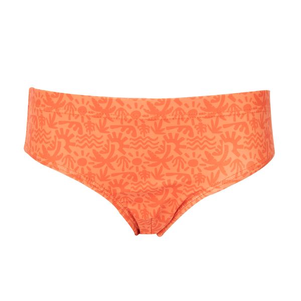 Costume slip bimbo arancio stampato - Mawi