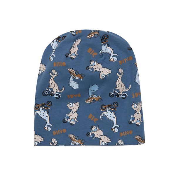 Cappellino jersey cuffia bimbo blu - Mawi