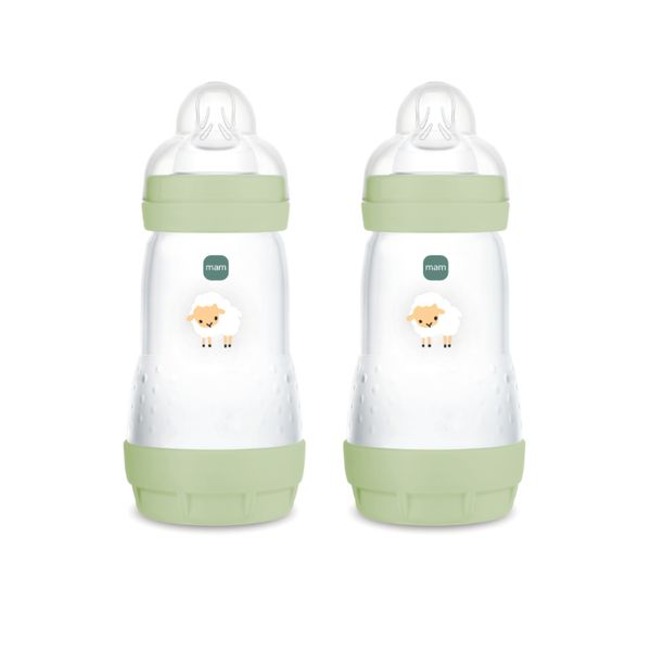 Biberon easy start 260ml bio-circolare conf. doppia verde - mam - Mam