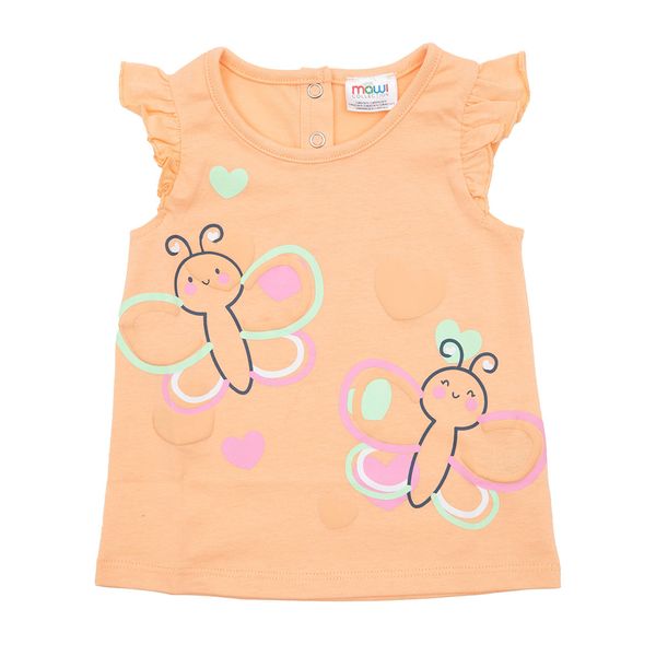 Canottiera jersey bimba pesca stampa farfalle - Mawi