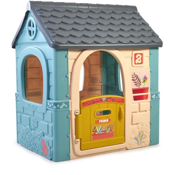 Casetta per bambini con porta apribile - colori pastello 2+ - feber - Feber