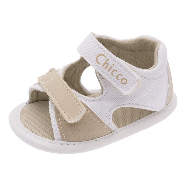 Sandalo neimos chicco bimbo beige/bianco - Chicco