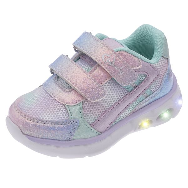 Sneaker bimba con doppio strappo e luci nella suola - chicco - Chicco