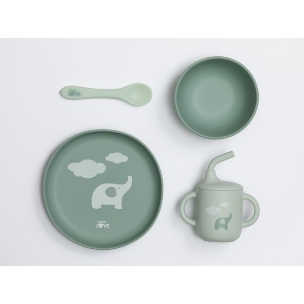 Set pappa in silicone green - that's love - That's Love