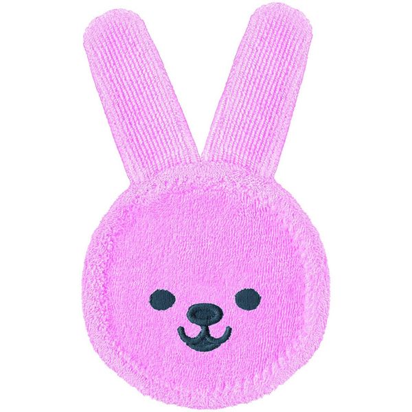 Mam oral care rabbit, massaggia gengive neonati 0+ mesi in microfibra, neonato accessori utili per pulizia della cavità orale, rosa - Mam