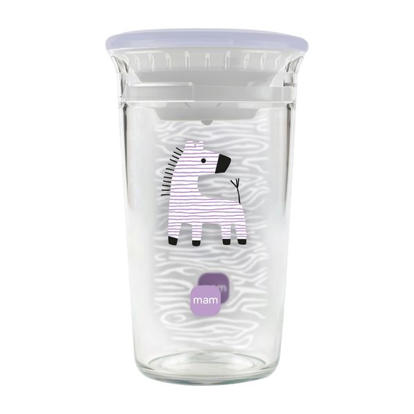 Mam easy to drink cup 360° (290 ml), tazza bambini 8m+ con valvola 360° a prova di perdita, rosa - Mam