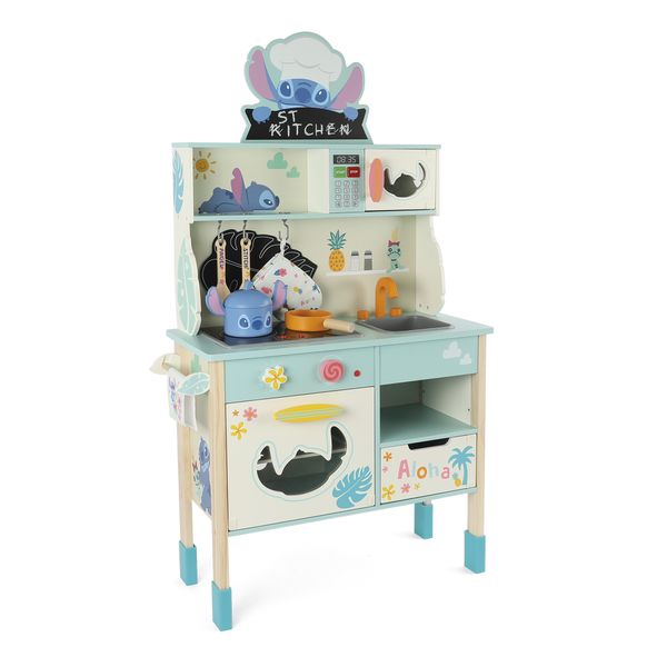 Cucina in legno aloha con luci e suoni – disney stitch - Wood N'play
