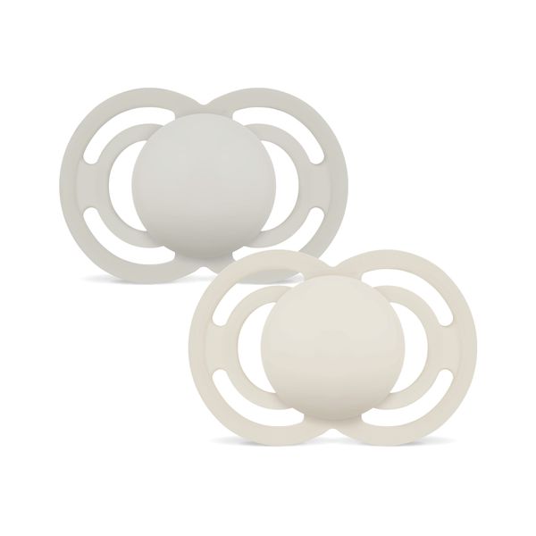 Mam perfect confezione doppia succhietto 16+ mesi (set da 2), ciuccio mam 16 36 mesi silicone per un sano sviluppo orale, neutro - Mam