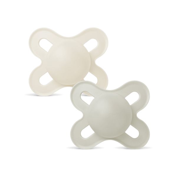 Mam original start succhietto 0-2 mesi (set da 2), ciuccio mam 0-2 mesi con tettarella ortodontica in silicone, neutro - Mam
