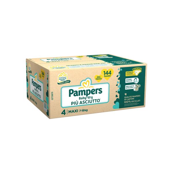 Pannolino baby-dry esa taglia 4 7-18kg 144 pz - pampers - Pampers