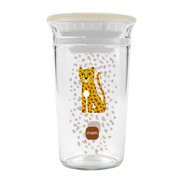 Mam easy to drink cup 360° (290 ml), tazza bambini 8m+ con valvola 360° a prova di perdita, neutro - Mam