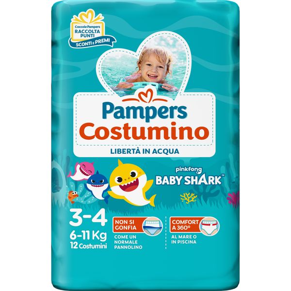 Pampers costumino 3/4 x12 pezzi - Pampers