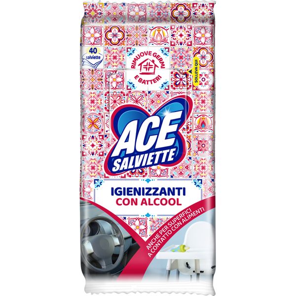 Ace salviette igienizzanti con alcool x40/it - Ace