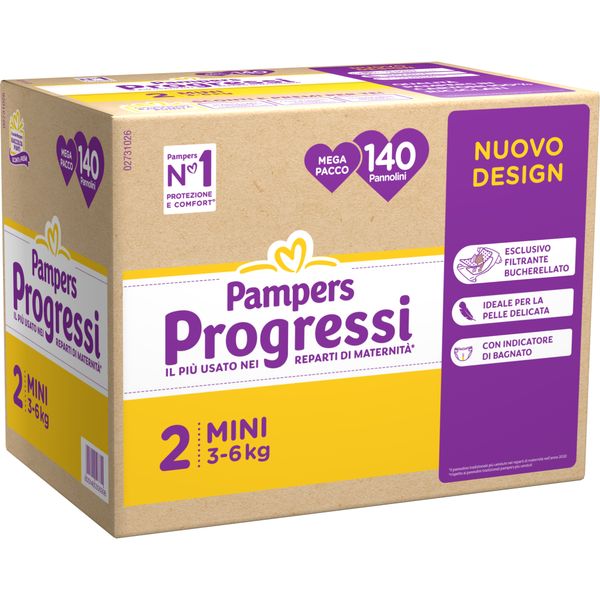 (c) megapack progressi mini x140 - Pampers