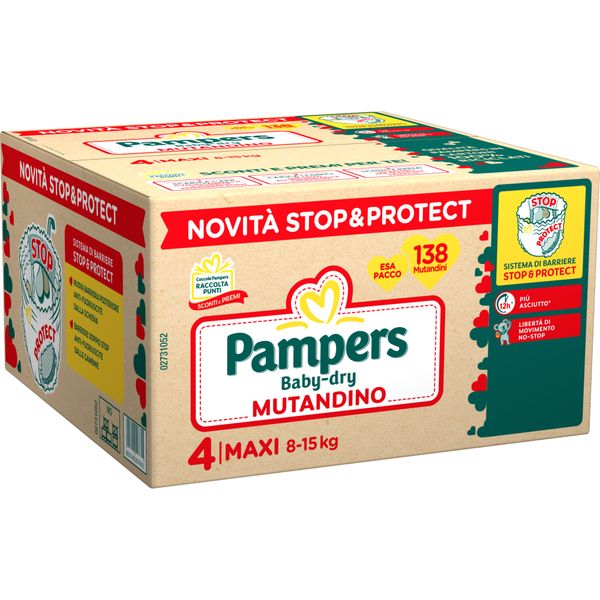 Pannolino baby-dry mutandino esa taglia 4 8-15kg 138 pz - pampers - Pampers