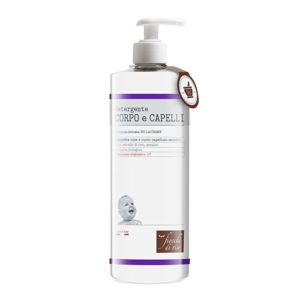 Detergente corpo e capelli 750 ml - fiocchi di riso - Fiocchi di Riso