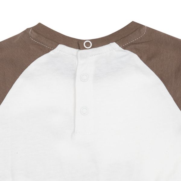 T-shirt jersey raglan bimbo bicolor stampata - Mawi