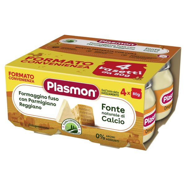Omogeneizzato formaggino con parmigiano 4x80g - plasmon - Plasmon