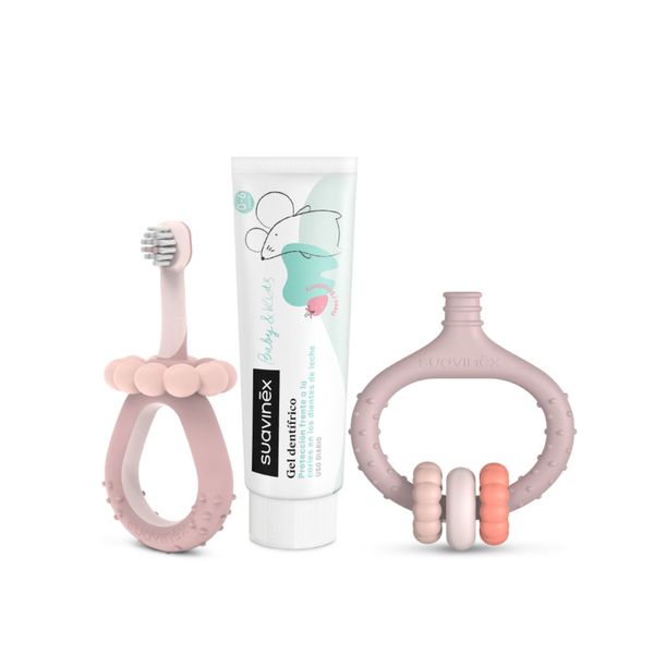 Oral care il mio primo set di igiene orale +0m rosa - suavinex - Suavinex
