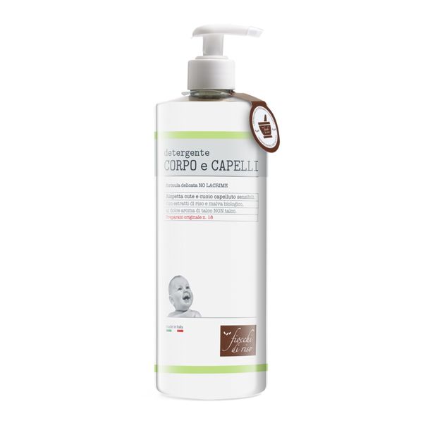 Detergente corpo e capelli talco 750 ml - fiocchi di riso - Fiocchi di Riso