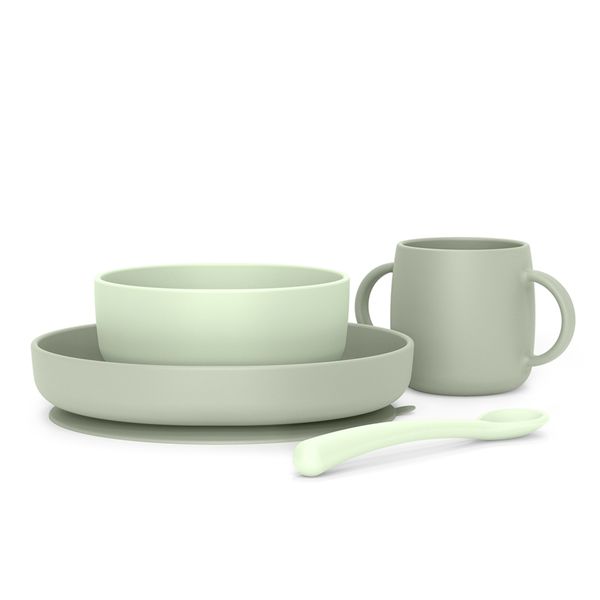 Set svezzamento silicone +6m verde - suavinex - Suavinex