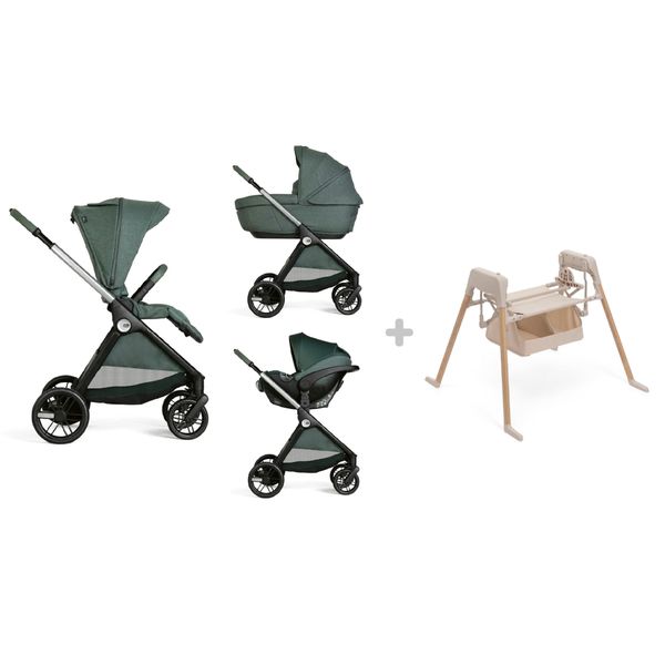 Chicco - trio bellagio 2  gc kory plus  fir tree + e-lullaglide stand  natural - 