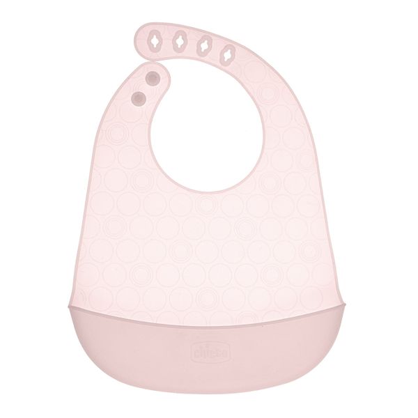 Bavaglia in silicone con tasca rosa - chicco - Chicco