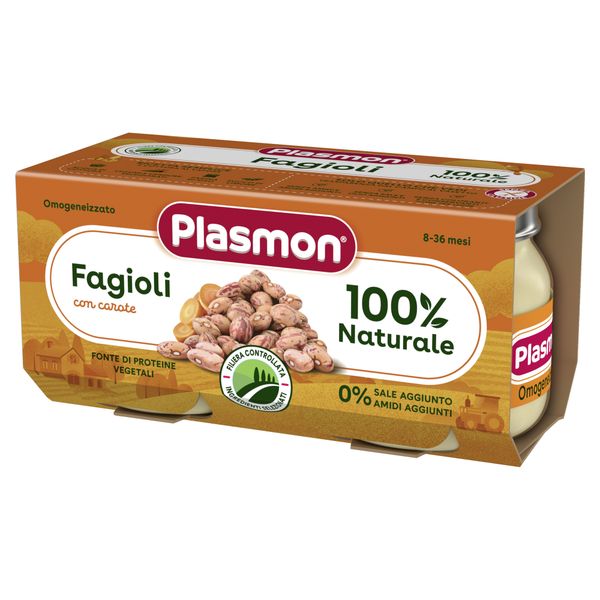 Omogeneizzato fagioli borlotti 2x80g - plasmon - Plasmon