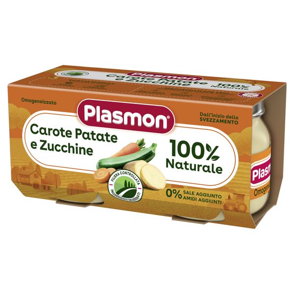 Omogeneizzato carote, patate e zucchine 2x80g - plasmon - Plasmon