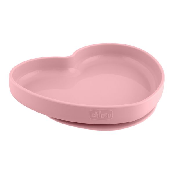 Piatto cuore silicone rosa 9m+ - chicco - Chicco