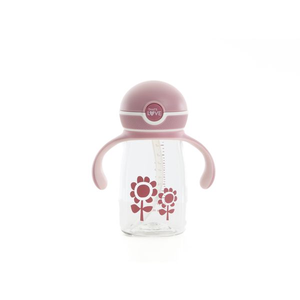 Tazza con cannuccia 12m+ flower 360 ml - that's love - That's Love