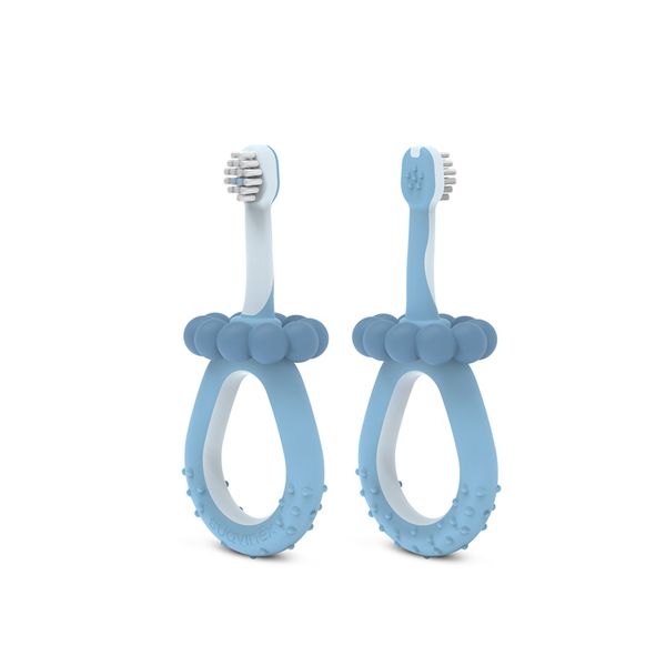 Oral care spazzolino primi dentini baby 0-2 anni azzurro - suavinex - Suavinex