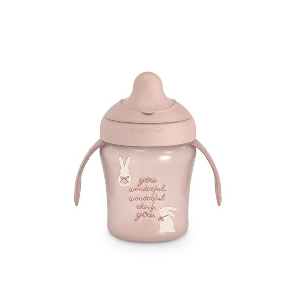 Wonderland tazza antigoccia 200ml +6m rosa - suavinex - Suavinex