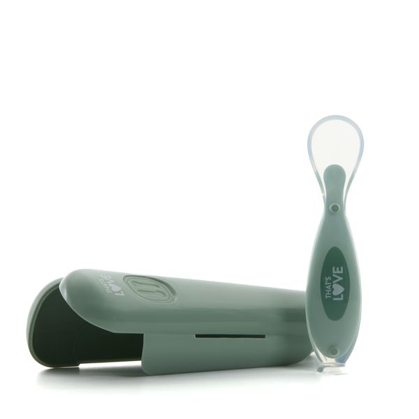 Cucchiaio 6m + silicone green con ventosa e custodia - that's love - That's Love